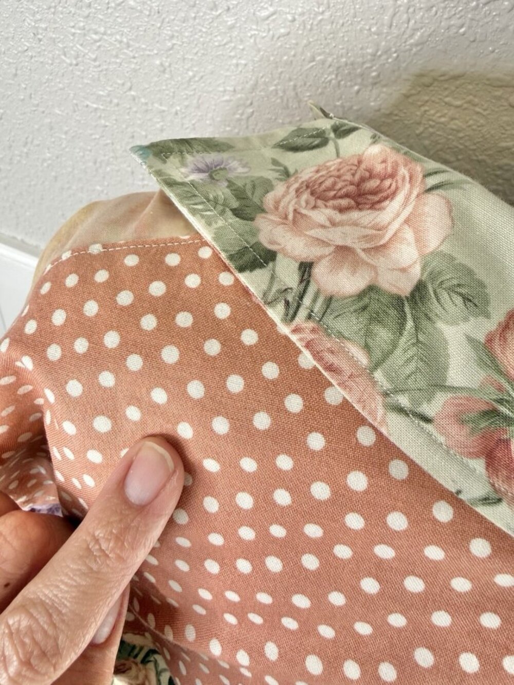 Cottagecore Floral Patchwork Open Front Shirt Top Grannycore Grandma Shabby Chic - Picture 5 of 10